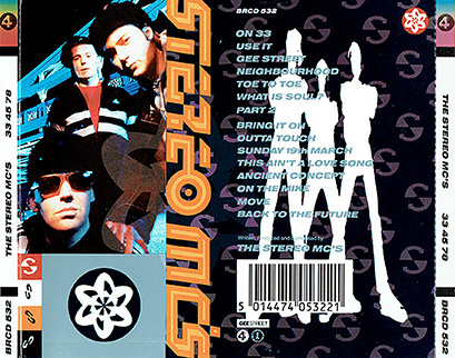Stereo MC's CD 33 45 78 Island BRCD 532 tray